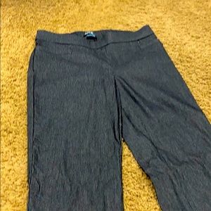 Women’s black striped dress pants